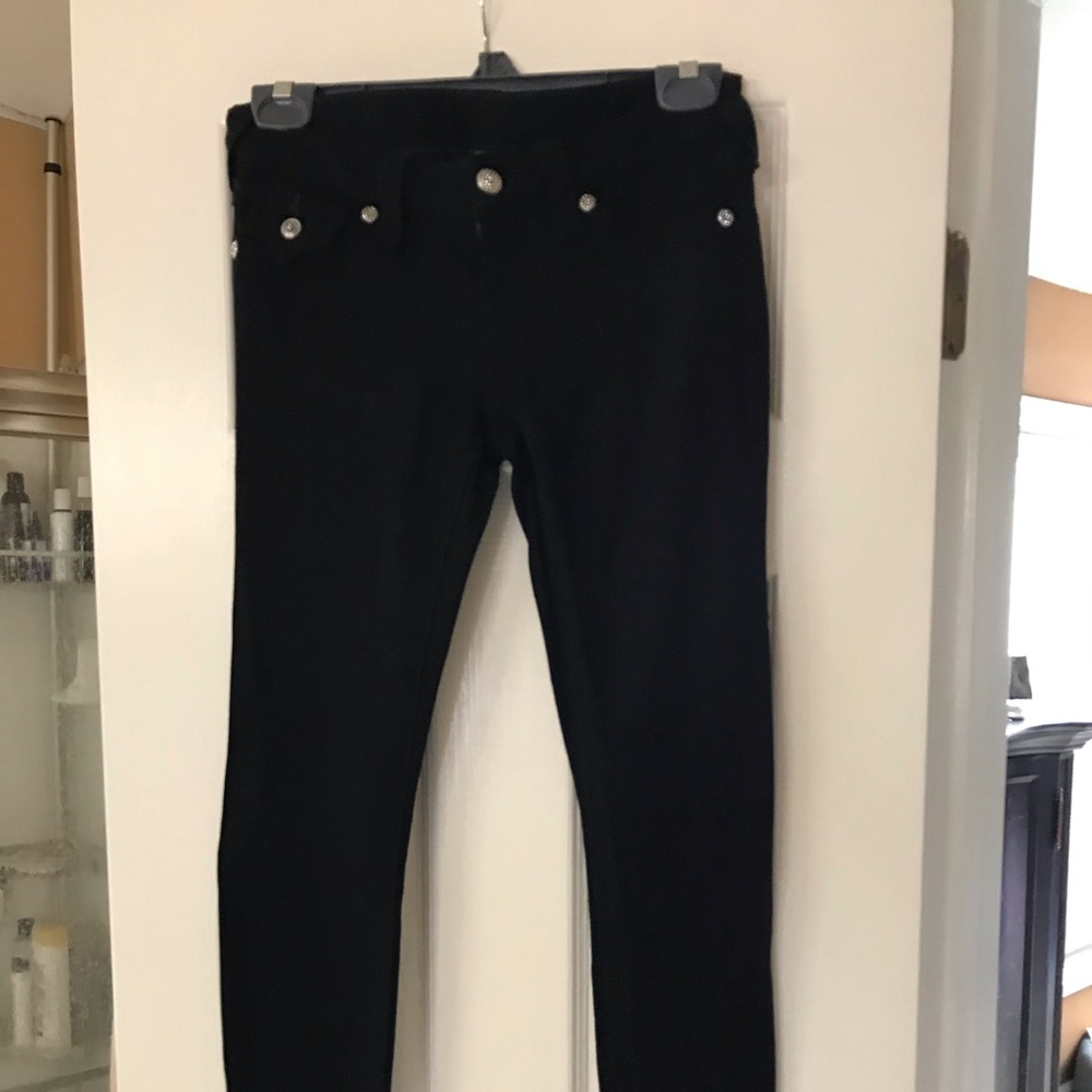 True Religion Black stretchy Jeans size 25